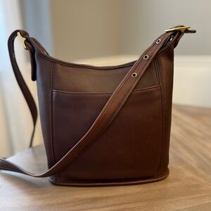 Vintage Coach Slim Duffle Sac Medium 9816 Brown